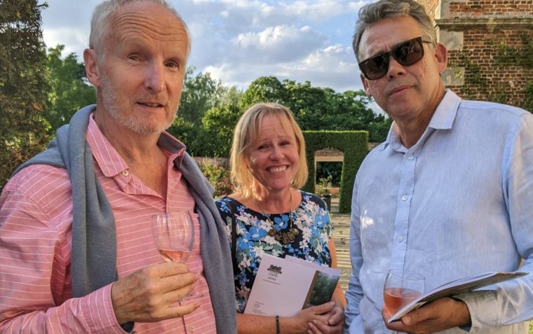 A photograph of Lincolnshire members enjoyed an idyllic evening at Doddington Hall’s biennial Sculpture show.